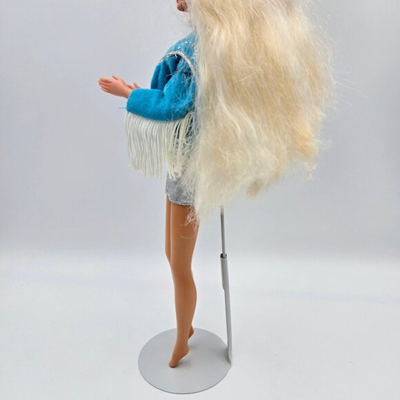 Vintage 1993 Western Stampin’ Barbie Doll Original Outfit Blue 10293 Mattel Read - Picture 7 of 16